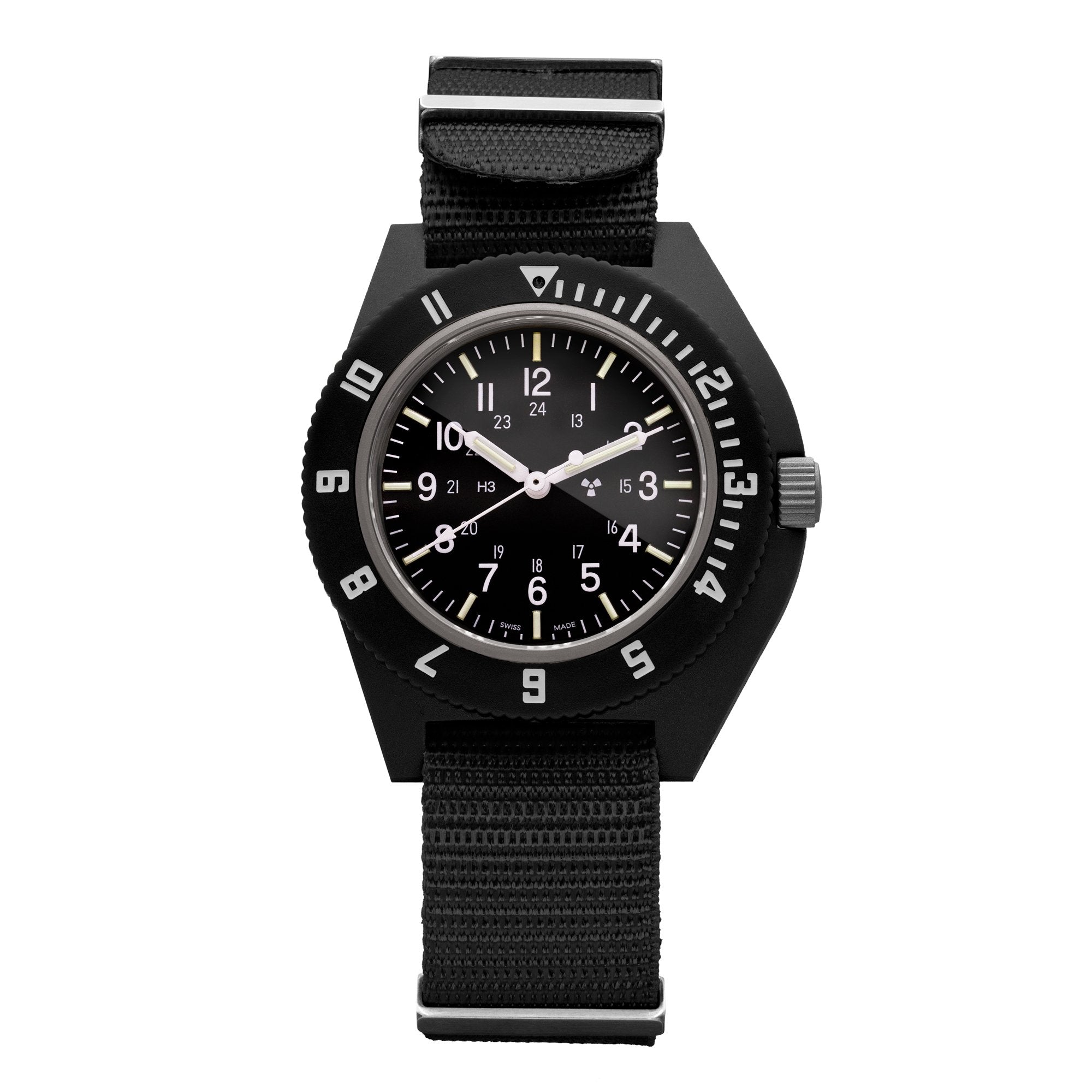 41mm Black Pilot's Navigator - Marathon Watch Europe and UK product image