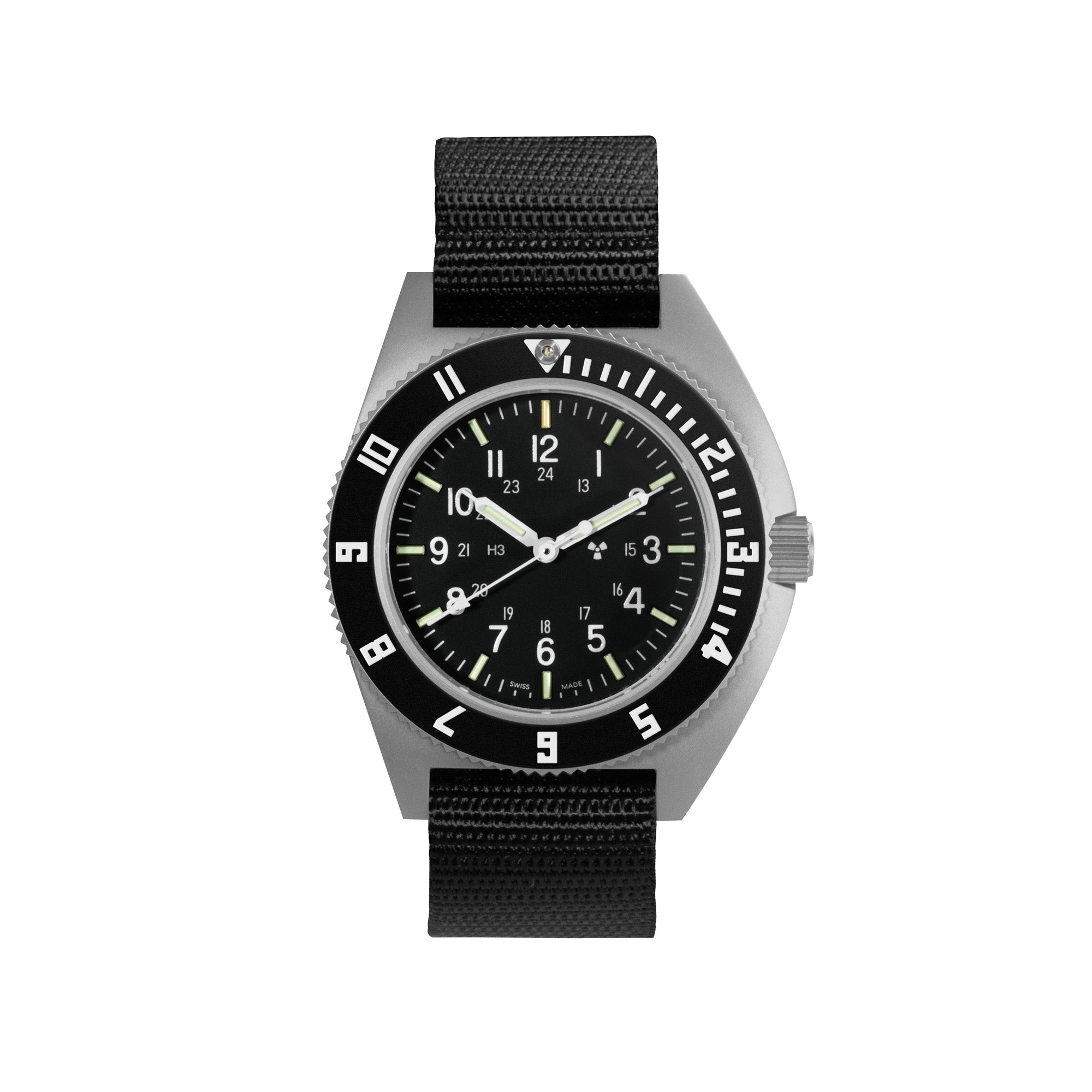 41mm Steel Navigator (SSNAV) on Ballistic Nylon - Marathon Watch Europe and UK product image