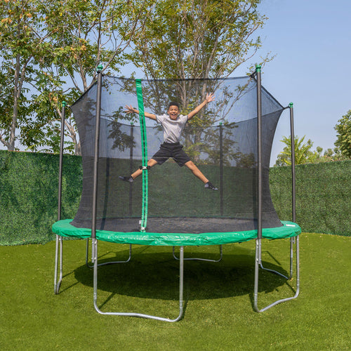 TruJump 14' Blue Trampoline with Enclosure – SportsPowerSwingSets