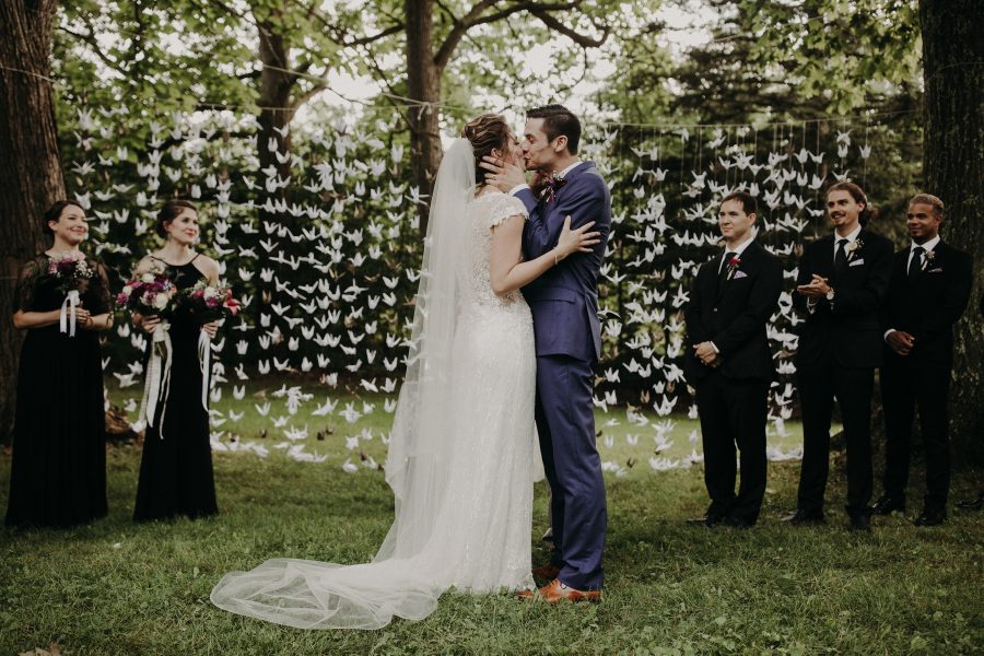 Paper Crane Wedding Backdrops