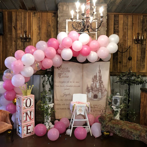 First Birthday Princess Backdrop