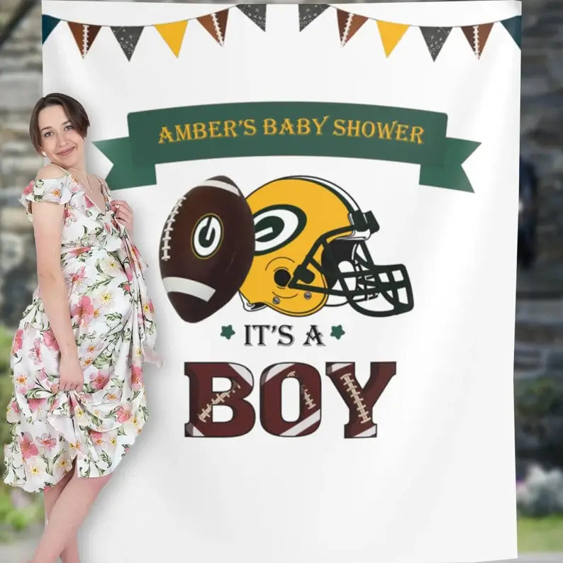 boy baby shower backdrop 
