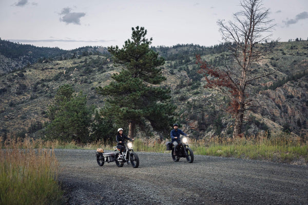 electric cafe racer on road