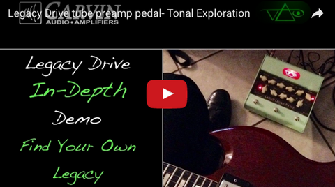 Legacy Drive Tube Preamp Pedal- Tonal Exploration Video