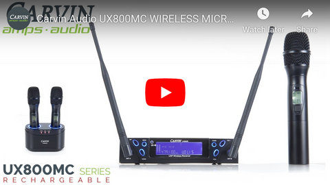 UX800MC Wireless Microphone Demo Video