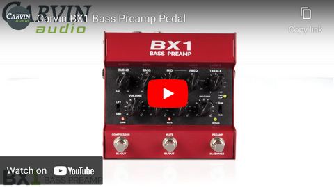 BX1 Bass Preamp Pedal Demo Video