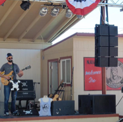 Stage with line array