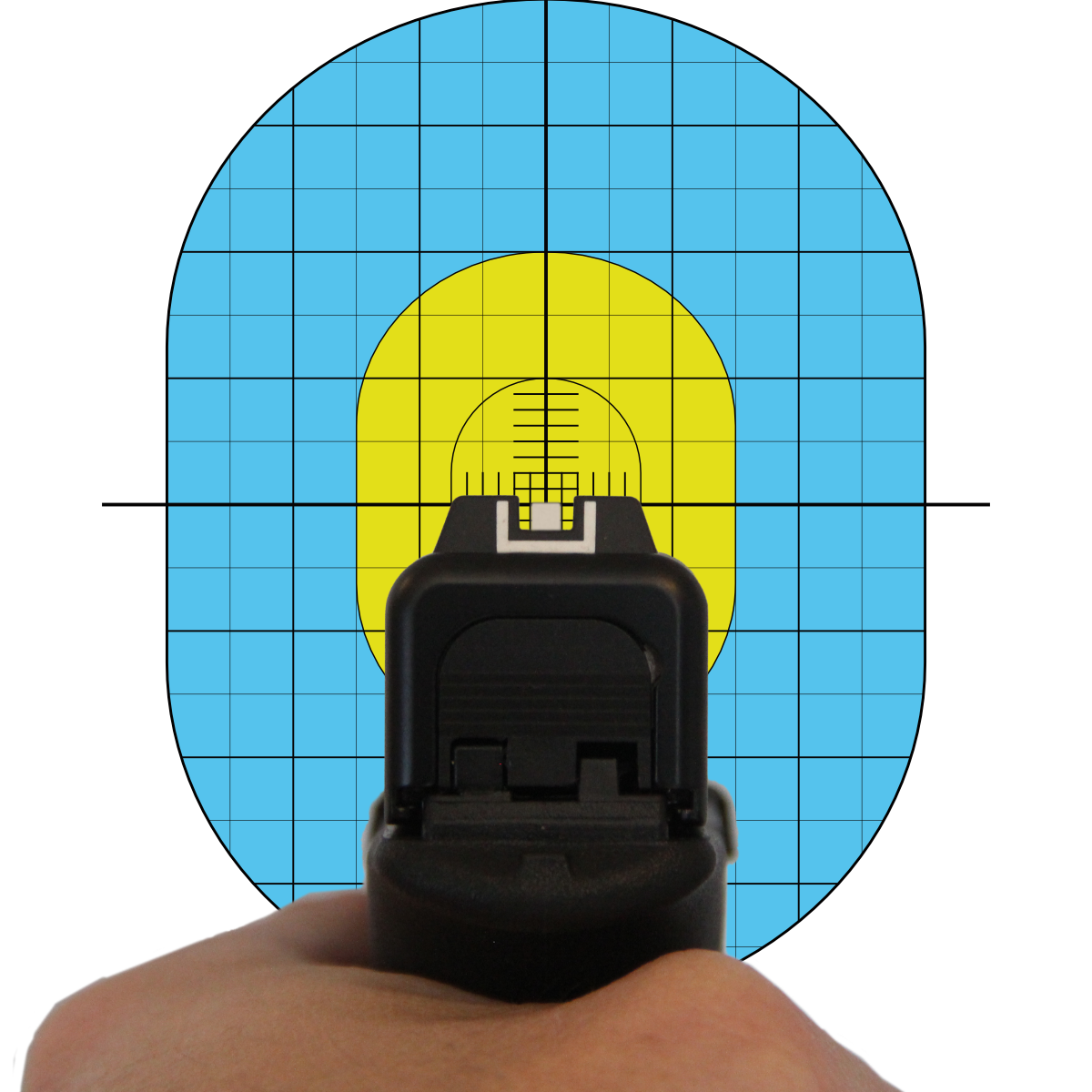 Glock Sights on Reactive Target
