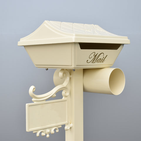 Augusta freestanding post mounted letterbox
