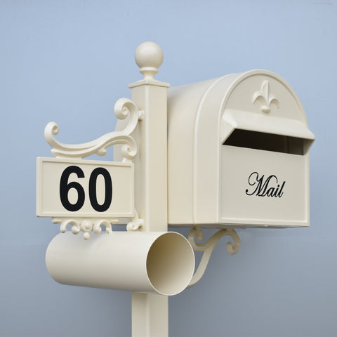 grange side mount with black vinyl numbers