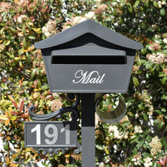 kooyonga letterbox monument stainless steel numbers