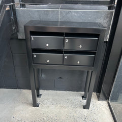 multibank commercial letterbox with advanced freestaning frame