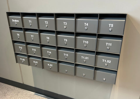 multibank commercial letterbox wall mounted