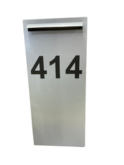pillar letterbox vinyl numbers