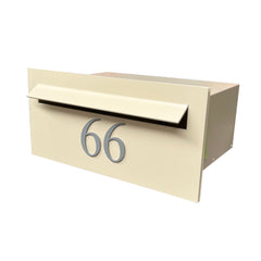 superior classic cream letterbox bolt on silver 66