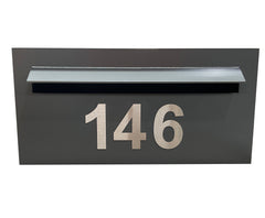 superior letterbox monument stainless steel numbers