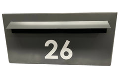 superior monument letterbox vinyl white numbers