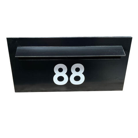 white vinyl letterbox numbers