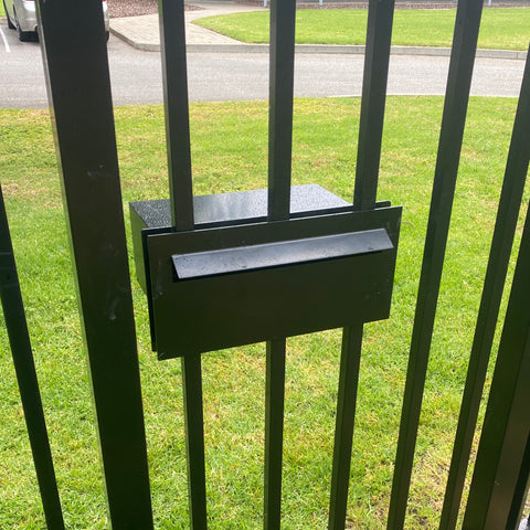 superior commercial letterbox in fence