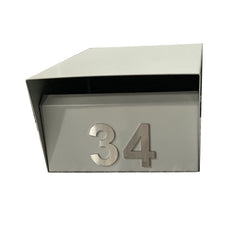 vandal resist box shale grey stainless steel number 34