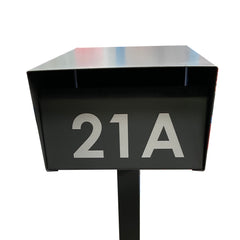 vandal resist letterbox monument white vinyl number 21A