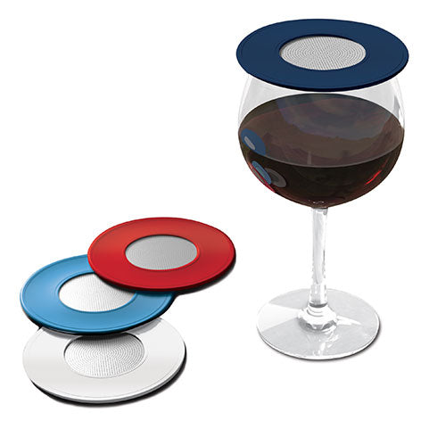 Dome Wine Glass Covers in Asstd Colors by True