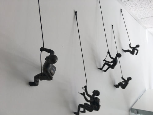 7 Piece Climbing Sculpture Wall Art Gift For Home Decor Interior