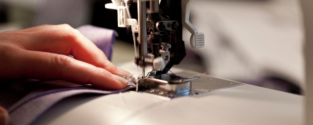 skilled sewing of hi-vis safety vests