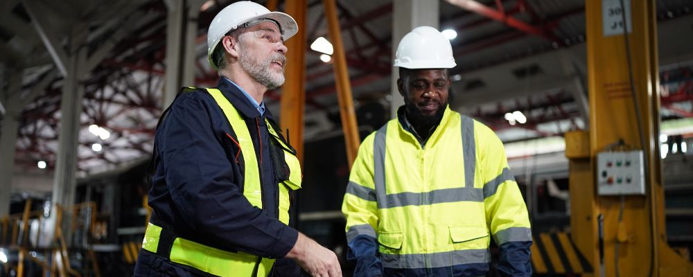 wearing hi-vis reflective safety vest about to expire and replaced