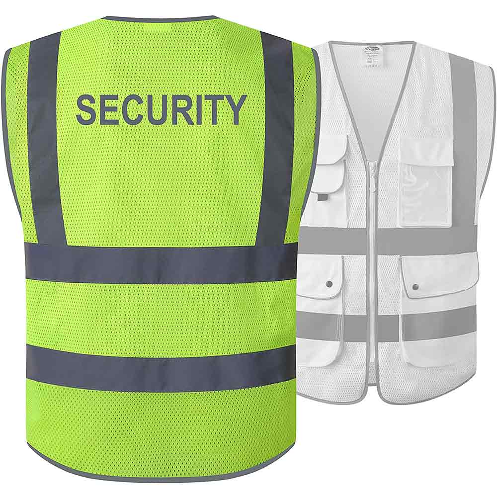 JKSafety 10 Pockets Hi-Vis Reflective Safety Vest