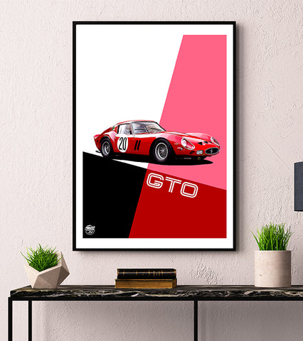 Ferrari 250 GTO print by Fueled.art