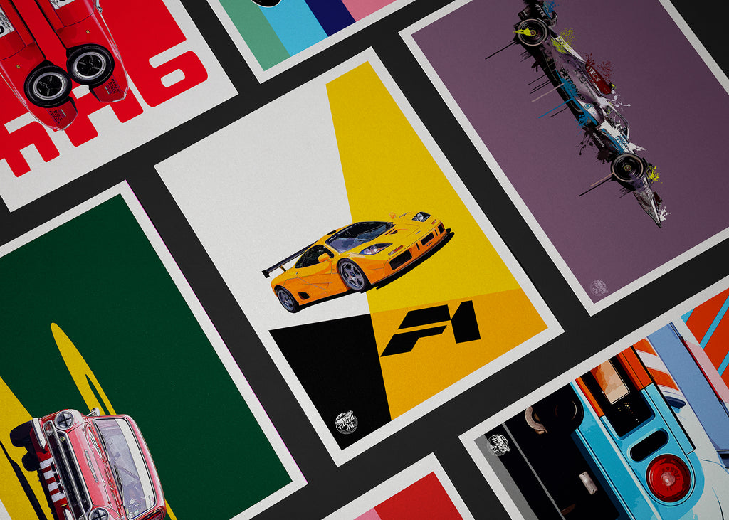 Selection of Car prints by Fueled.art