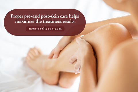 Proper pre-and post-skin care helps maximize the treatment results