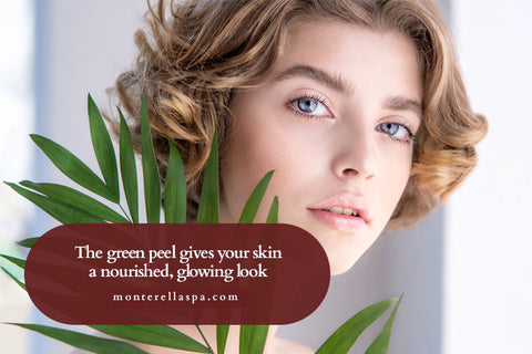  The green peel gives your skin a nourished, glowing look