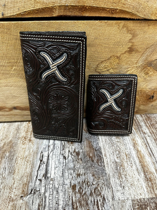 Twisted Tooled Bi-Fold Wallet