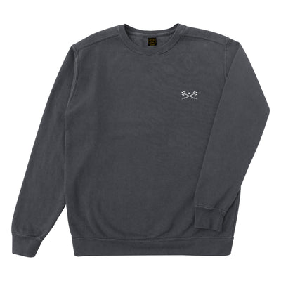 SEA DAMAGED CREW NECK / BLACK | grupobatia.com.mx