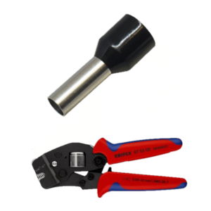 A ferrule and a crimping plier