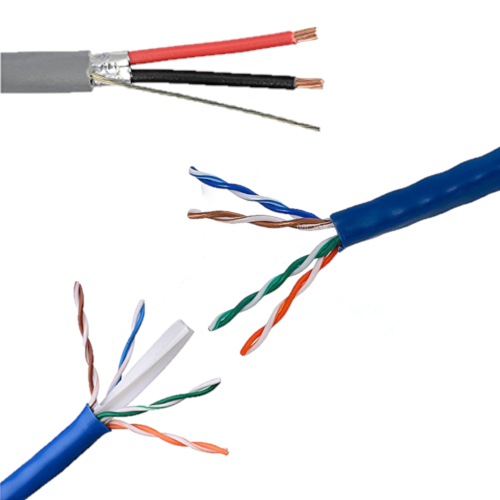 Three strands of CMR cable
