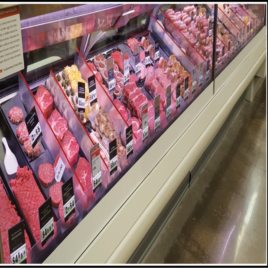 The meat section of a supermarket