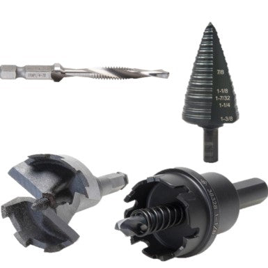 Various types of drill bits