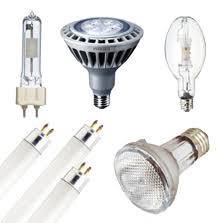 Fluorescent bulbs, metal halide bulbs, and high pressure sodium bulbs
