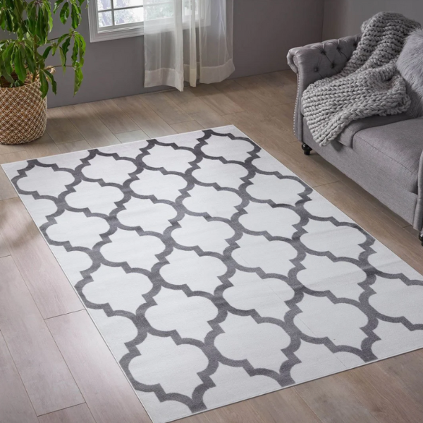 Cream Tufte Rugs Round Wool Carpet, 5x5, 6x6, 7x7, 8x8 Floor Carpet  Geometric White Rug Living Room 