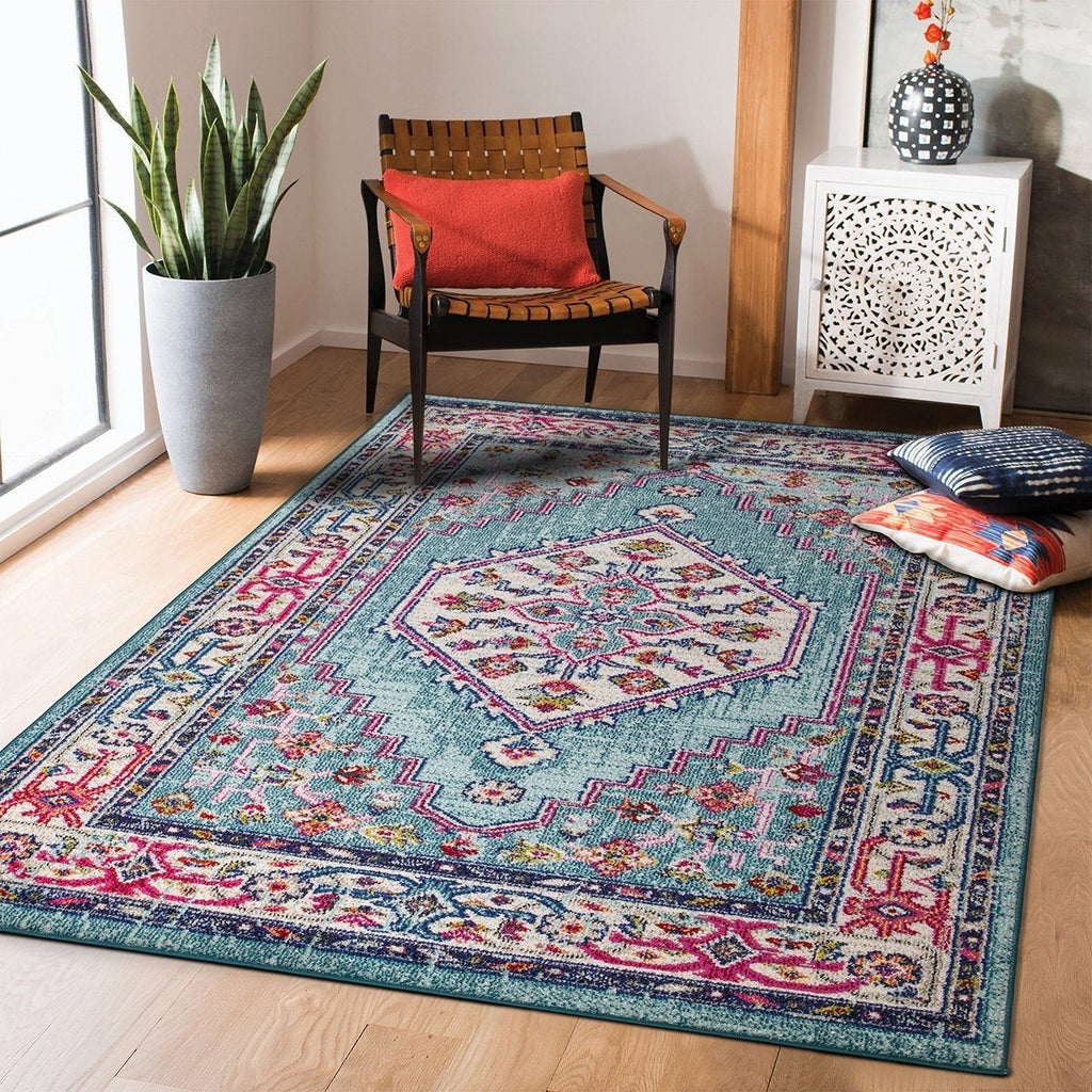 Amsterdam Area Rug - Red and Blue – The Rugs Outlet Canada