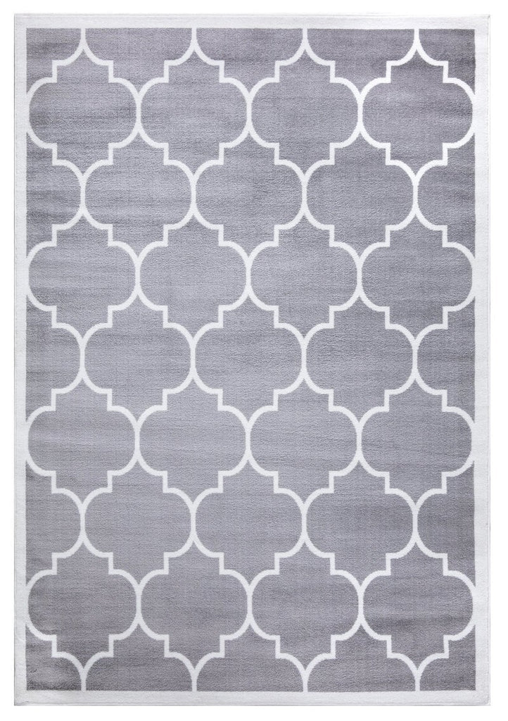 Trendy Trellis Without Border Geometric Grey Area Rug – The Rugs Outlet  Canada