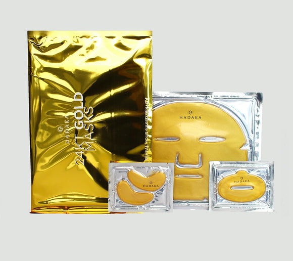 Hadaka 24KT Gold Mask Trio
