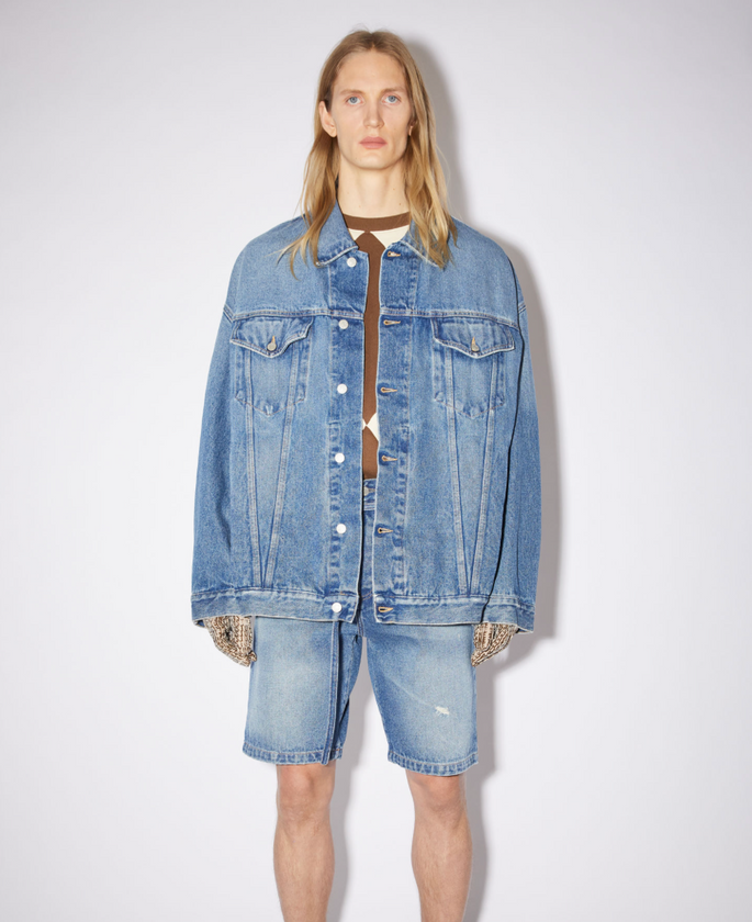 Acne Studios Denim Jacket Mid Blue - FN-UX-OUTW000013