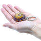 Orgonite Power Keyring - Amethyst Mandala Hearts Protect Home Car Keys - Home Inspired Gifts