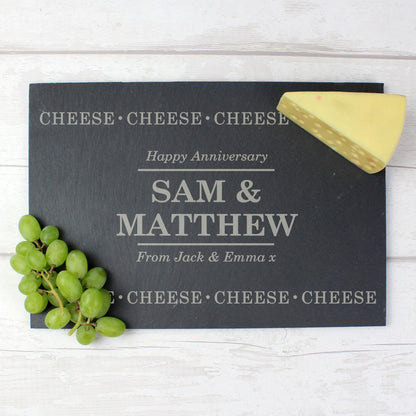 Personalised Cheese Cheese Cheese Slate Cheese Board - Kporium Home & Garden
