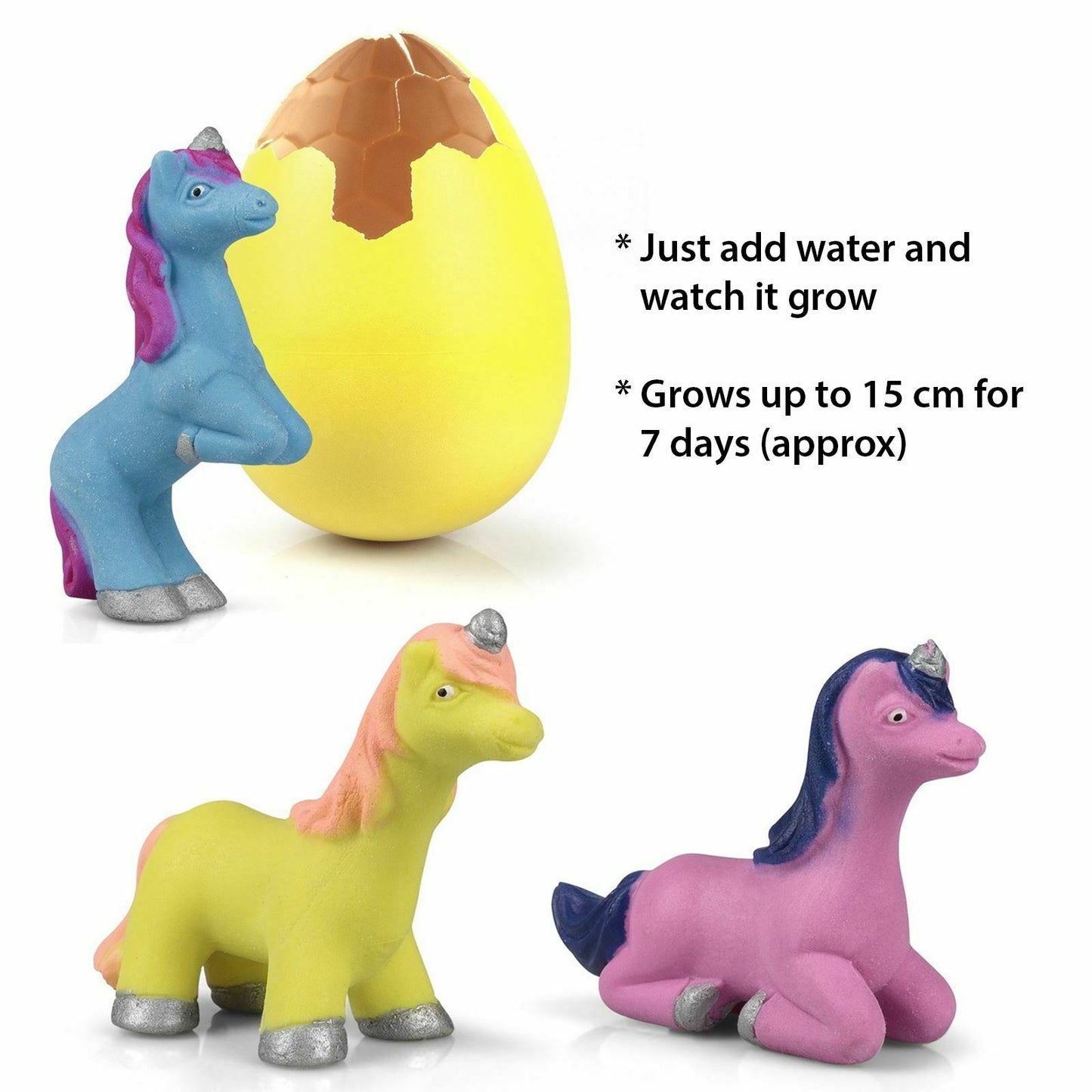 Yellow Giant Unicorn Hatching Egg Children Kid Activity Toy