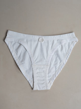 Womens 100% Pure Organic Cotton Underwear Bikini Panties Soft Breathable  Dye Free